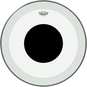 Remo 22" Powerstroke 3 Clear Black Dot Bass