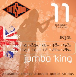 Struny do Gitary Akustycznej - Rotosound JK11 11-52