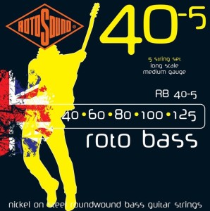 Struny do Gitary Basowej - Rotosound RB40-5 40-125