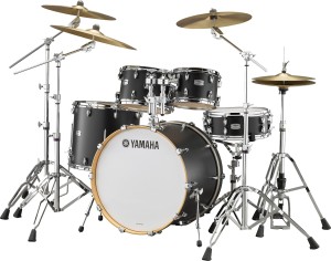 Yamaha TMP0F4LCS Tour Custom 20" Shell Set Licorice Satin