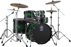 Yamaha LCFUSION EWS Live Custom Shell Set Emerald Shadow Sunburst
