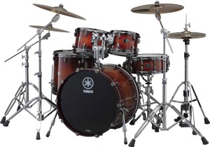 Yamaha LCJAZZ AWS Live Custom Shell Set Amber Shadow Sunburst