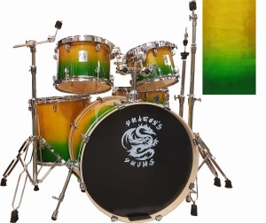 Dragon's Drums Climb #024F Dark Green Orange Zestaw Perkusyjny