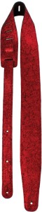 Pasek do Gitary - Perri's 7192 2,5" Decorated Suede Razzle Dazzle Red