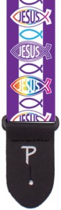 Pasek do Gitary - Perri's 6796 2" Poly Jesus Fish