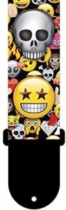 Pasek do Gitary - Perri's 8218 2,5" Emoji Skull & Friends